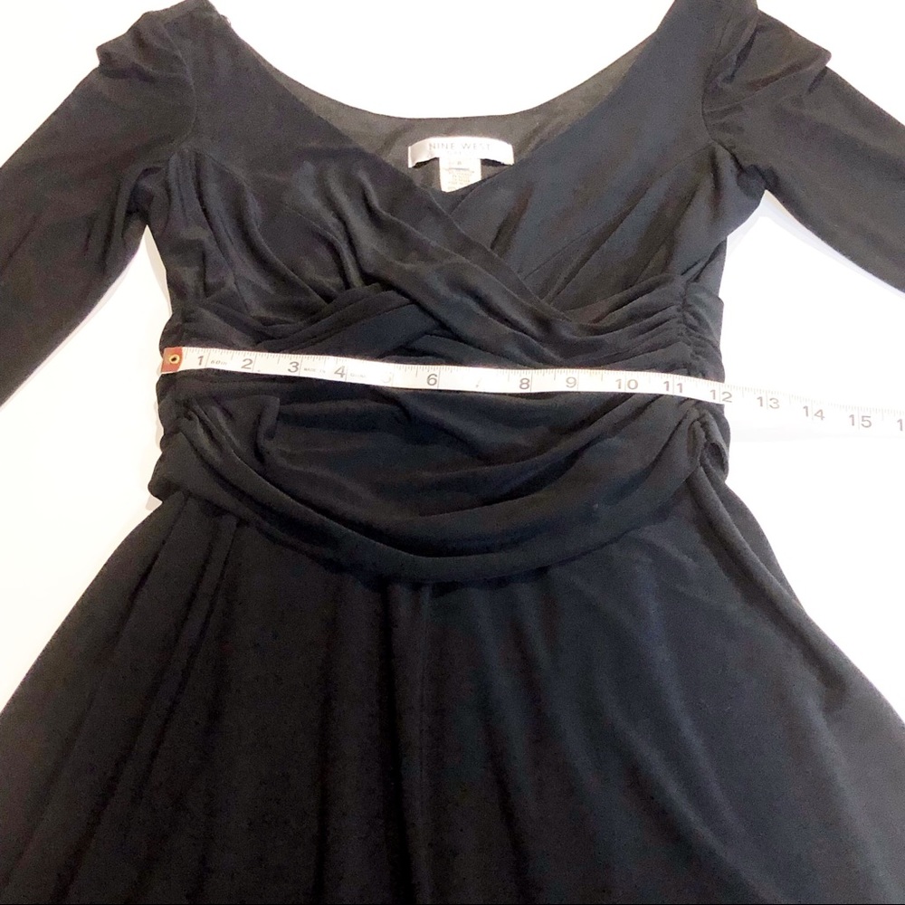 Nine West Black Asymmetrical Dress           D032 - Picture 7 of 8